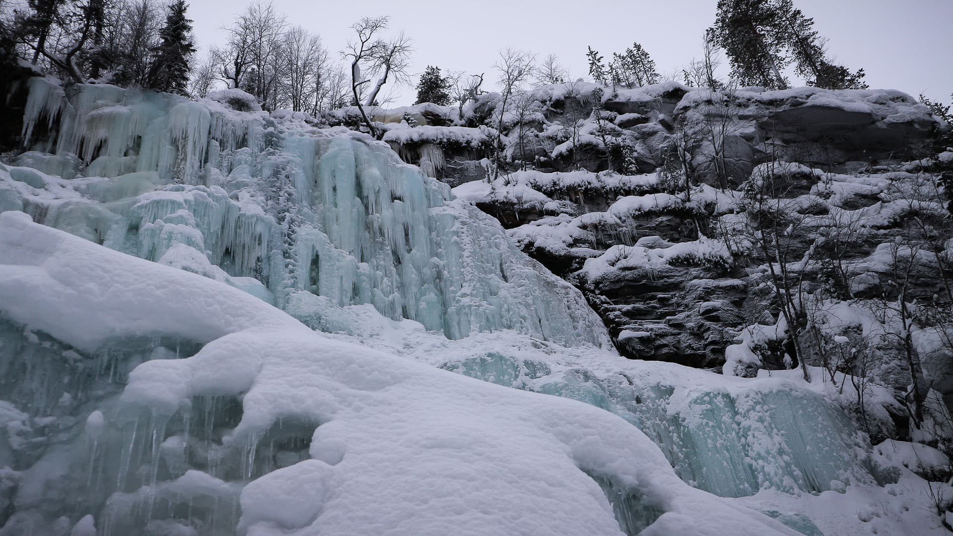 Frozen Waterfalls Hike & BBQ Experience